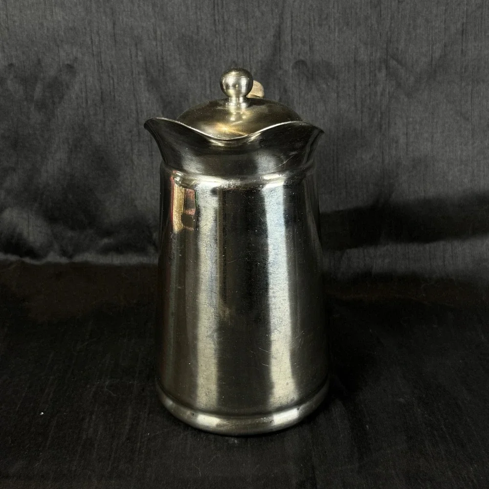 Vintage Brandware IS-20 Coffee Tea Pot 18-8 Stainless Steel Japan Hinged Lid